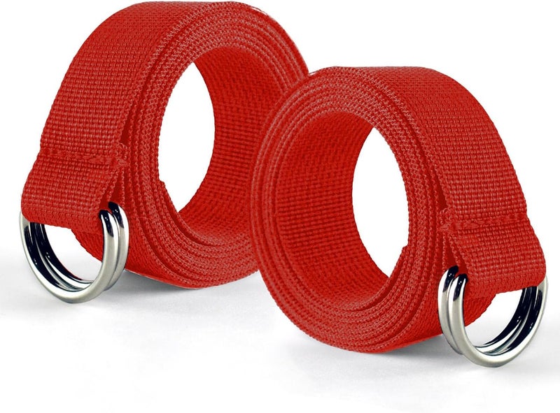 Clocean Web Football Belt with Two Stainless Steel D Rings 52' Football Pants Belt for Men Women Kids Youth Boys Girls - Image 1